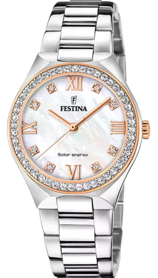 Festina Petite cream solar ladies watch F20658 1 watchesonline