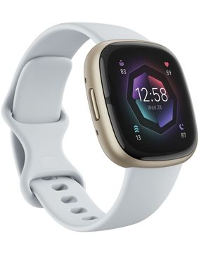 Fitbit - Sense 2 smartwatch Blue Mist/Soft Gold