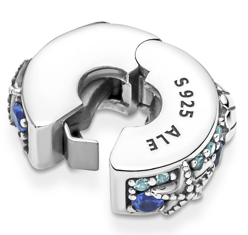 Pandora Momenys Fixed clips charm Tropical Starfish & Shell