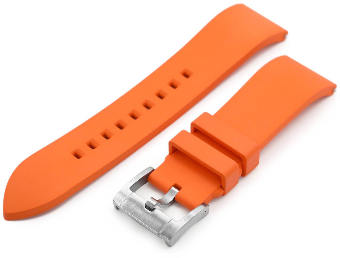MiLTAT Straight End Orange Rubber Strap FKM01J