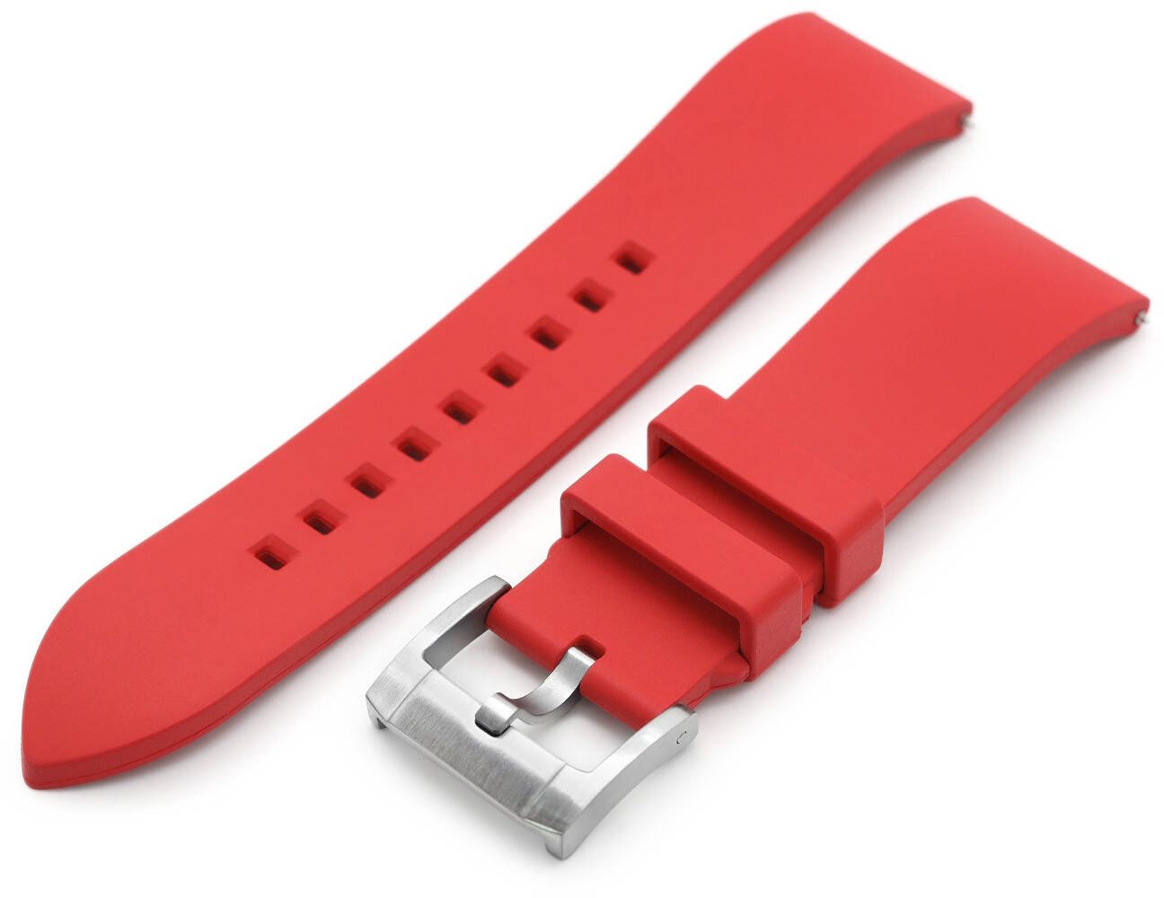 MiLTAT Straight End Red Rubber Strap FKM01L