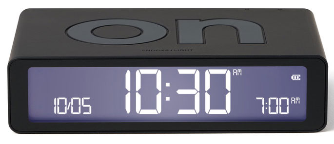 LEXON alarm clock FLIP CLASSIC - Black