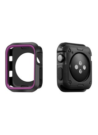 Apple Watch Silicone Case black/lilac - 4 sizes