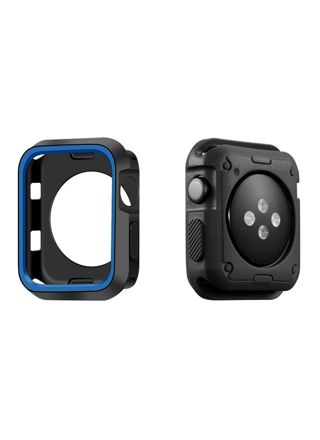 Apple Watch Silicone Case black/blue - 4 sizes