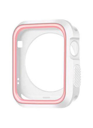 Apple Watch Silicone Case white/baby pink - 4 sizes