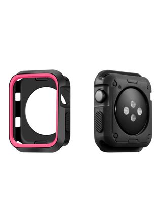 Apple Watch Silicone Case black/pink - 4 sizes