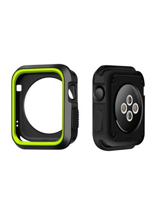 Apple Watch Silicone Case black/lime - 4 sizes