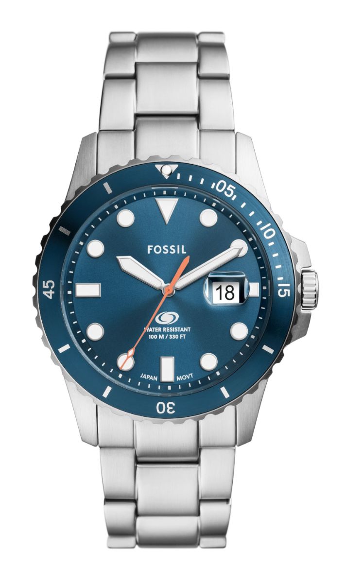 Fossil Fossil Blue Dive 3-hands Silver FS6050