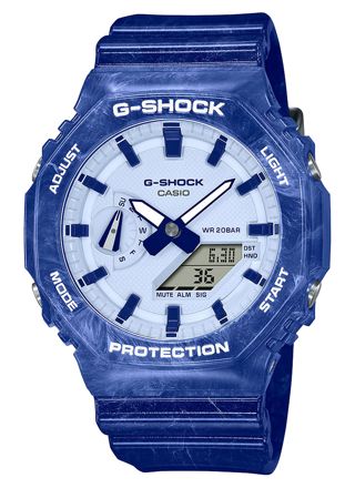 Casio G-Shock Blue and White Pottery Limited Edition GA-2100BWP-2AER