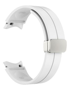 Tiera Samsung Galaxy Watch4 and Watch5 silicone watch strap white