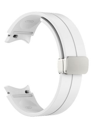Tiera Samsung Galaxy Watch4 and Watch5 silicone watch strap  white