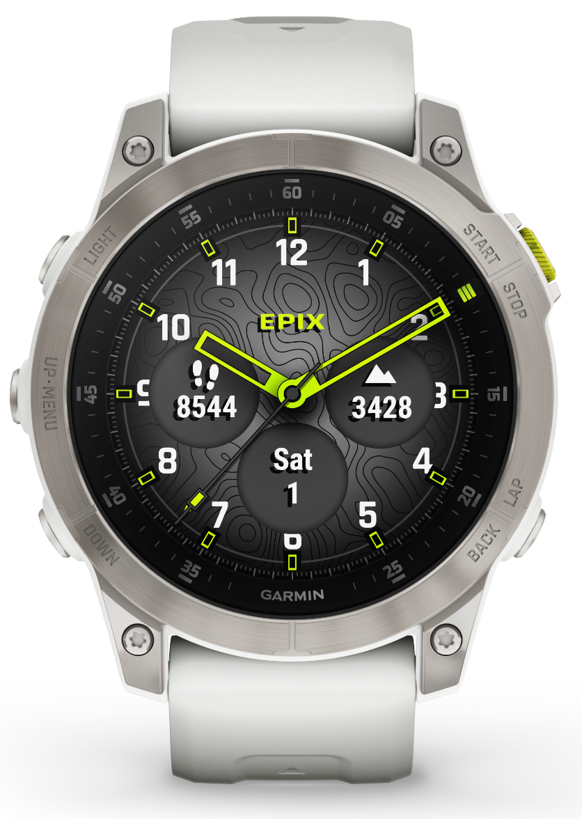 Garmin Epix Gen 2 Sapphire White Titanium AMOLED smartwatch 010