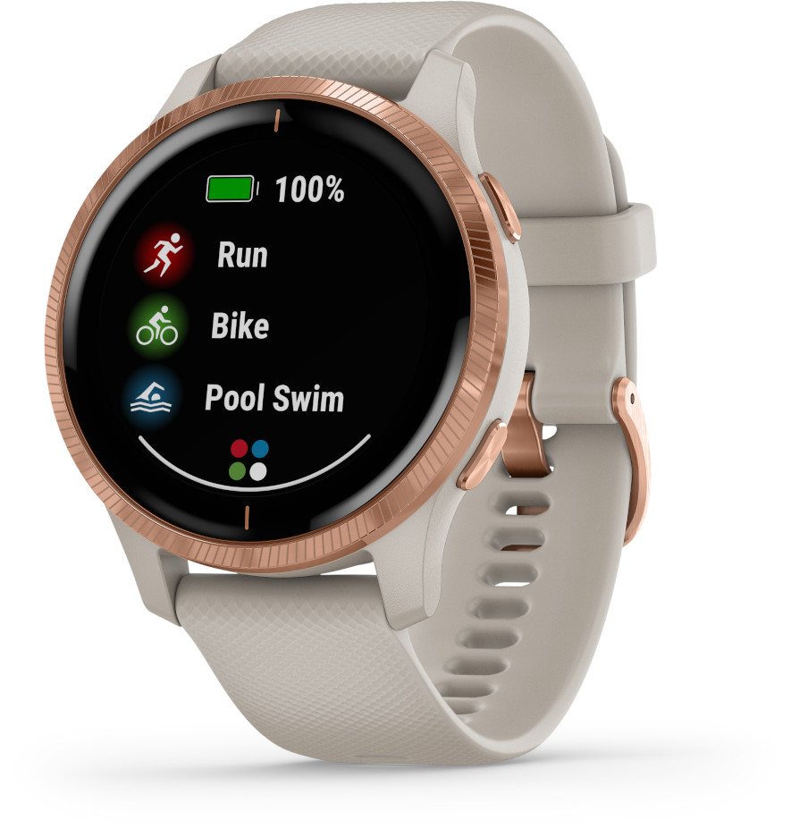 Garmin Venu Light Sand and Rose Gold AMOLED GPS Smart Watch 010
