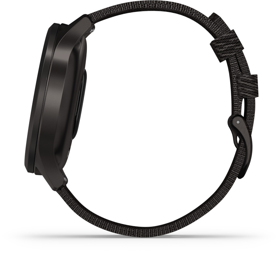 Garmin Vivomove Style Black Pepper Nylon and Slate Hybrid