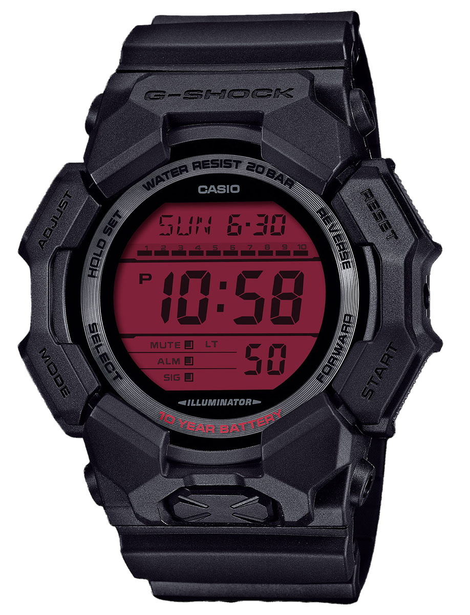 Casio G-Shock Black and Bold Red GA-B2100BBR-1AER - watchesonline.com
