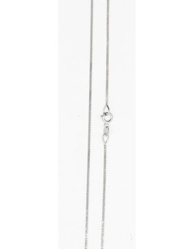 White gold Curb chain pendant necklace 0.8 mm VK-GD028