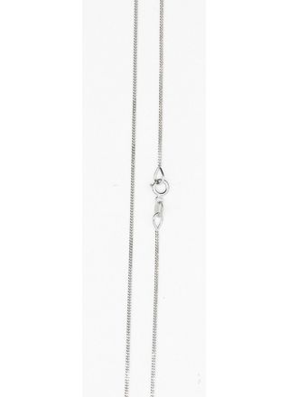 White gold Curb chain pendant necklace 0.8 mm VK-GD028
