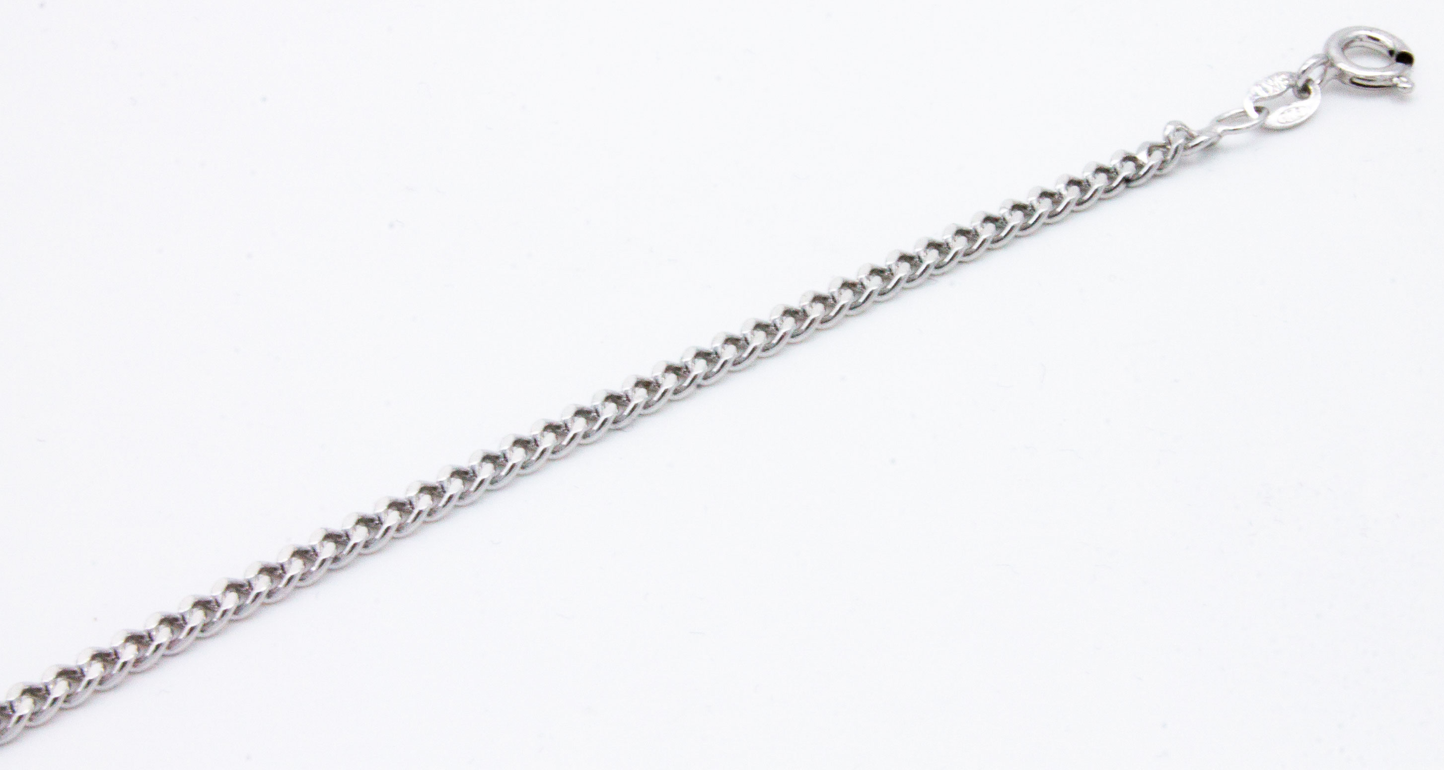 Curb chain necklace 2.6 mm 50 cm R-PANS080-50