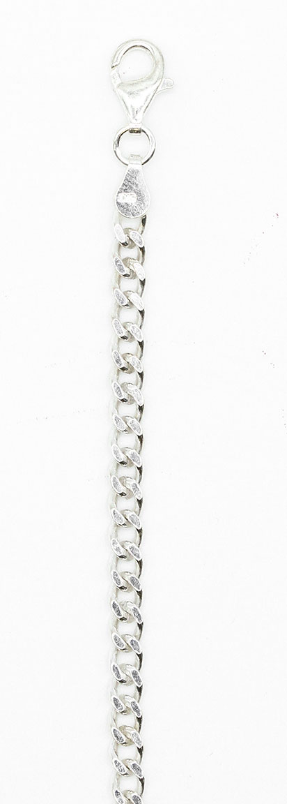 Curb chain necklace 4 mm 50 cm R-PANS120-50