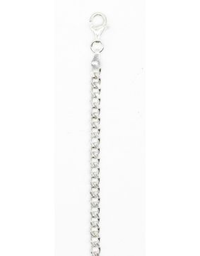 Silver Curb chain bracelet 4 mm 19 cm PANS120-19