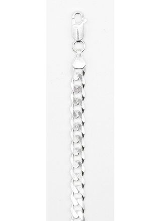 Silver Curb chain bracelet 6.5 mm PANS180