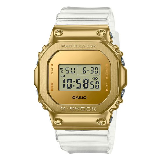 gokken relais seks Casio G-Shock GM-5600SG-9ER Skeleton Gold - watchesonline.com