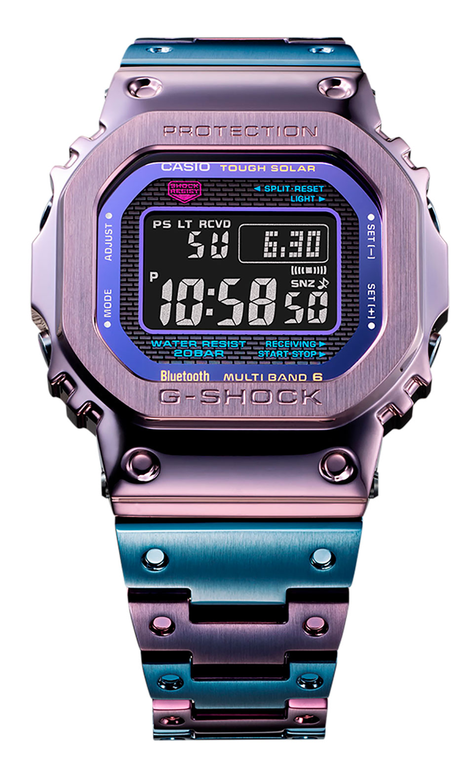 Casio G Shock Full Metal Purple IP Twilight Tokyo GMW B5000PB 6ER Limited Edition