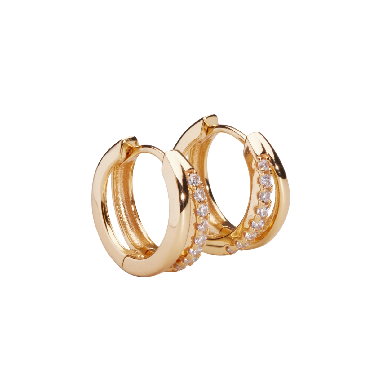 Sparv Goal hoops earrings gold plated 1510101