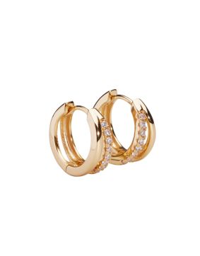 Sparv Goal hoops earrings gold plated 1510101