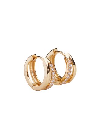 Sparv Goal hoops earrings gold plated 1510101