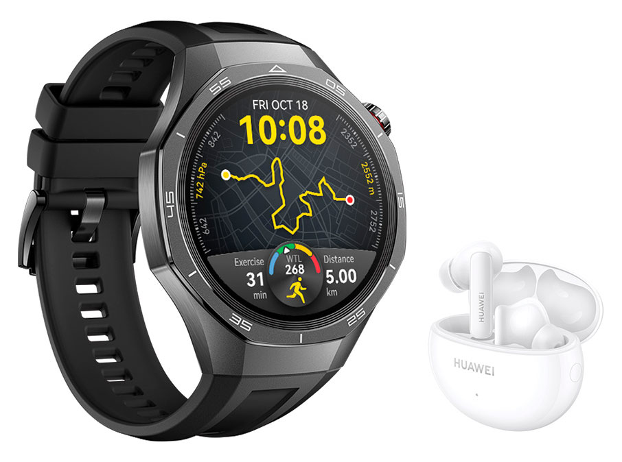 Huawei Watch GT5 PRO 46mm Black Freebuds 5I White Gift Box watchesonline