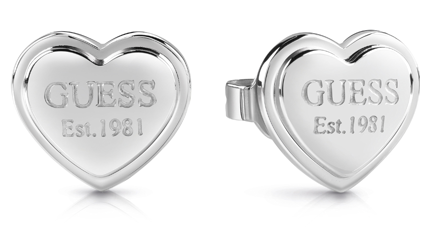 Guess earrings heart discount