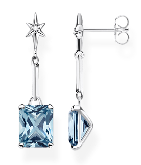 Thomas Sabo earrings blue stone with star H2115-644-1