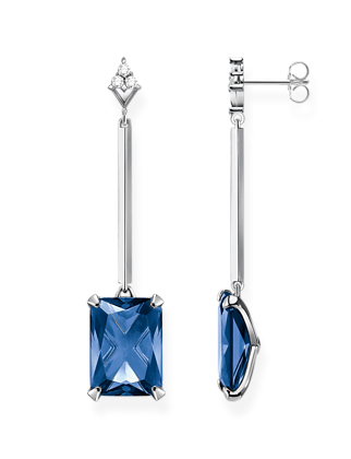 Thomas Sabo blue stone earrings H2176-166-1