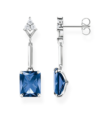 Thomas Sabo blue stone earrings H2177-166-1