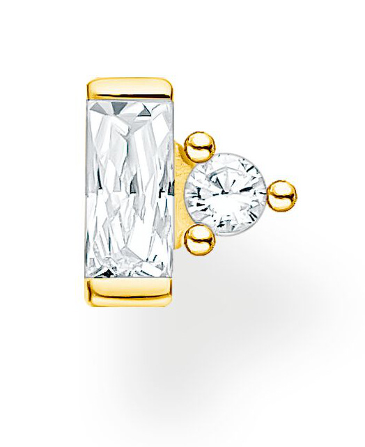 Thomas Sabo earring stud white stone gold H2186-414-14