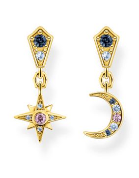 Thomas Sabo earrings Royalty star & Moon gold H2207-959-7