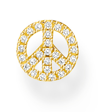 Thomas Sabo Charming Symbols gold Peace earring H2218-414-14