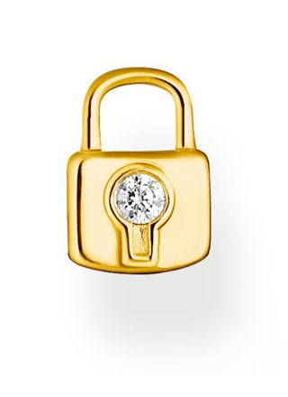 Thomas Sabo Love lock gold single earring H2219-414-14