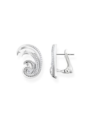 Thomas Sabo wave with white stones earrings H2225-051-14