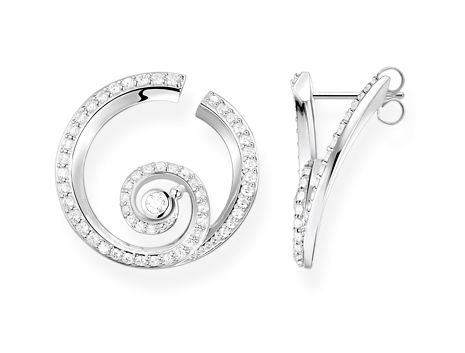 Thomas Sabo wave with stones earrings H2227-051-14