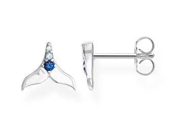 Thomas Sabo tail fin with blue stones earrings H2228-644-1
