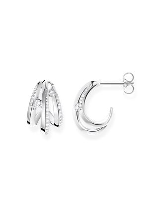 Thomas Sabo wave with white stones earrings H2231-051-14