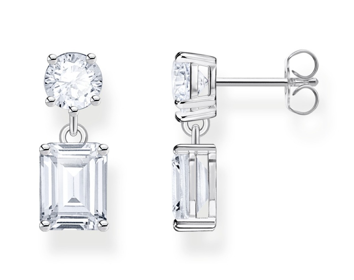 Thomas Sabo Heritage Glam silver white zirconia earrings H2276-051-14