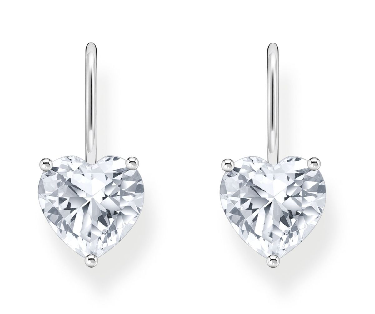 Thomas Sabo large zirconia heart heart earrings H2288-051-14