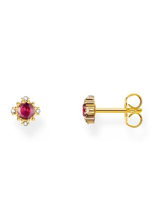 Thomas Sabo True Romance gold-plated vintage red sapphire earrings H2311-995-10