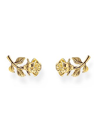 Thomas Sabo True Romance gold-plated rose earrings H2314-413-39
