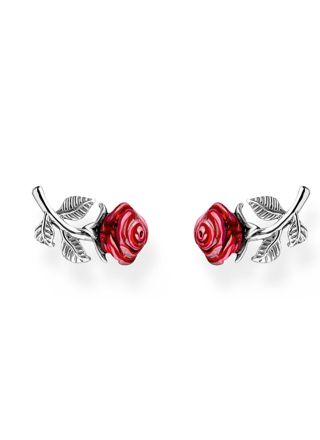Thomas Sabo True Romance Silver ear Roses rose earrings H2314-664-10