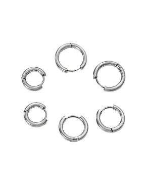 Madoww Halo Huggies Trio earring set