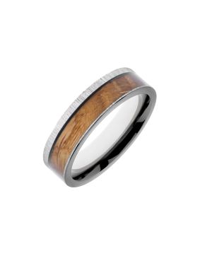 HAVU titanium ring with wood Tyyni silver